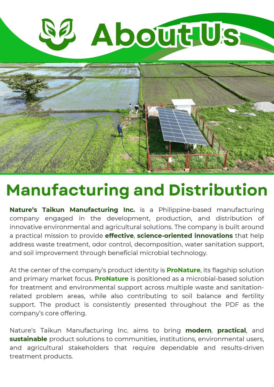 Nature's Taikun Manufacturing Inc. profile visual